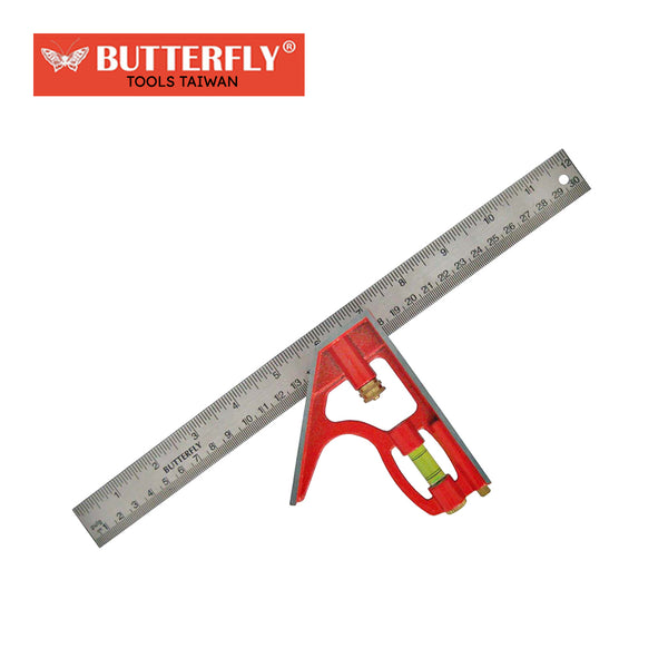 Butterfly Stainless Combination Tri Square ( #492 - 12" ) (TAIWAN)