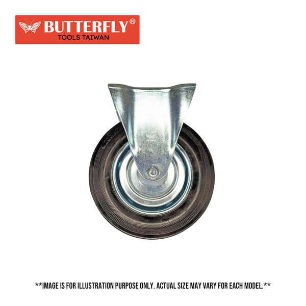 Butterfly Fixed Rubber Caster Wheel ( #707 )