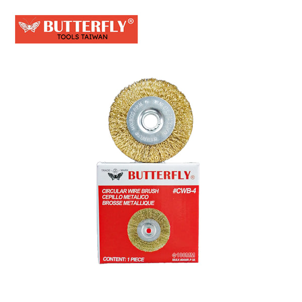 Butterfly 4" Circular Wire Brush for Angle Grinder ( #CWB-4 )