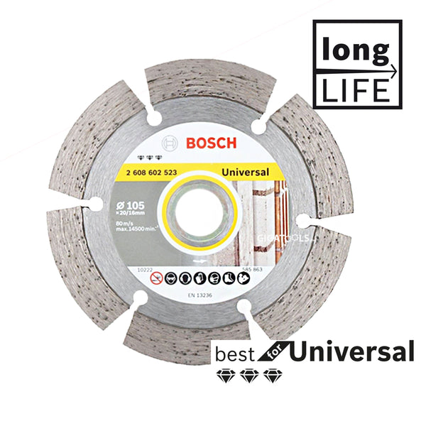 Bosch Best Diamond Cutting Disc Specialized for Universal 4" 150mm ( 2608602523 )