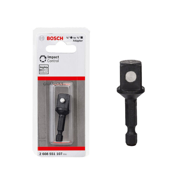 Bosch 1/4" External Hex Shank Adapter for 1/2" Square Drive ( 2608551107 )