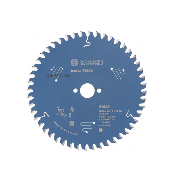 Bosch 165mm x 48T Circular Saw Blade Expert for Wood ( 2608644024 )