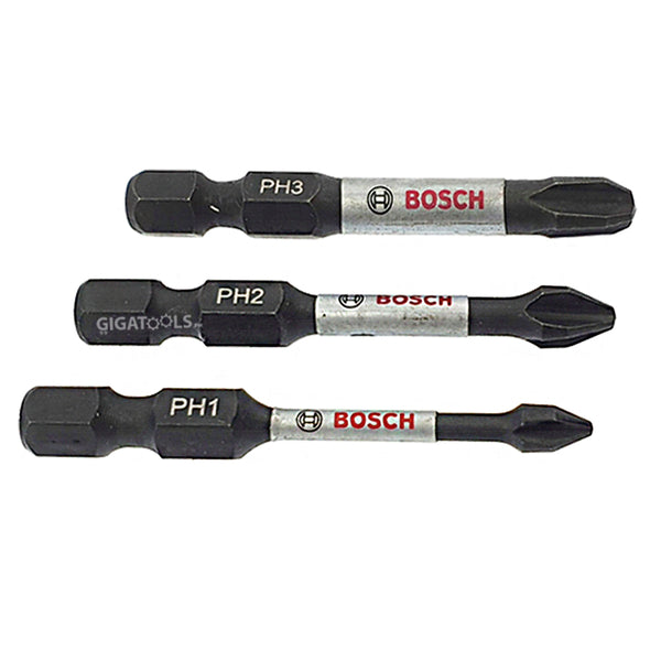 Bosch 3pcs Impact Control Power Screw Bit set ( 50mm ) ( PH 1, PH 2, PH 3 ) ( 2608522491 )