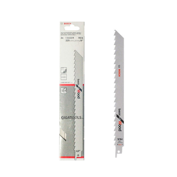 Bosch 2pcs S1111K Reciprocating Saw Blade Basic for Wood ( 2608650617 )