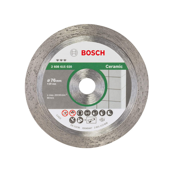 Bosch 3-inch ( 76mm ) Diamond Cutting Disc for Ceramic / Tiles ( 2608615020 )