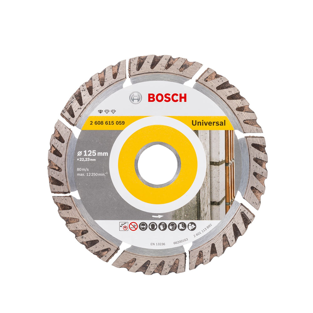 Bosch 5-inch ( 125mm ) Segmented Diamond Cutting Disc for Universal ( 2608615059 )