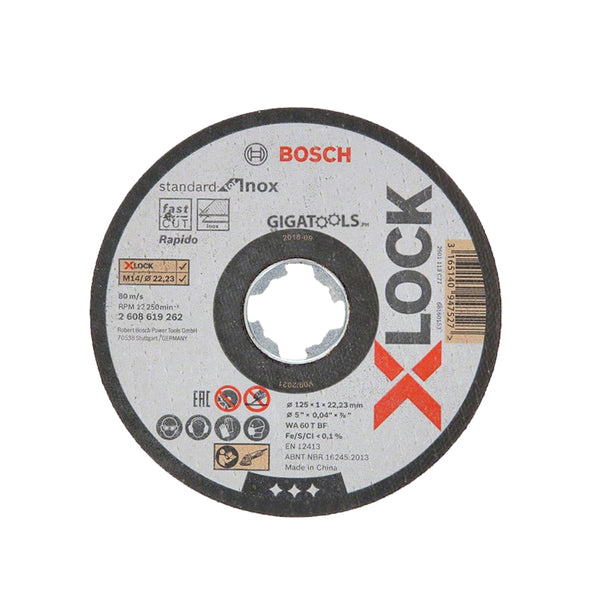 Bosch 5-inch ( 125mm ) X-LOCK Cutting Disc for Inox Cutting ( 2608619262 )