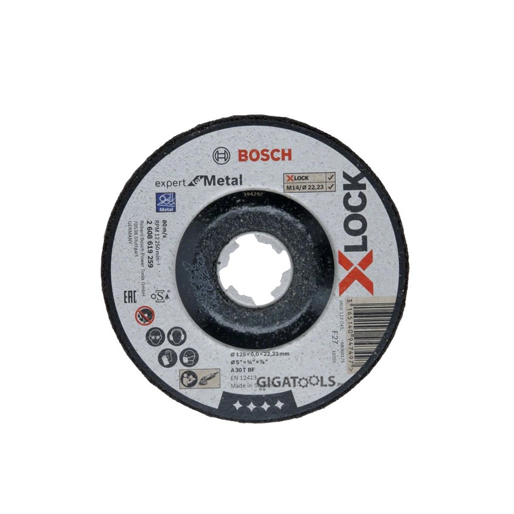 Bosch 5-inch ( 125mm ) X-LOCK Grinding Disc for Metal ( 2608619259 )