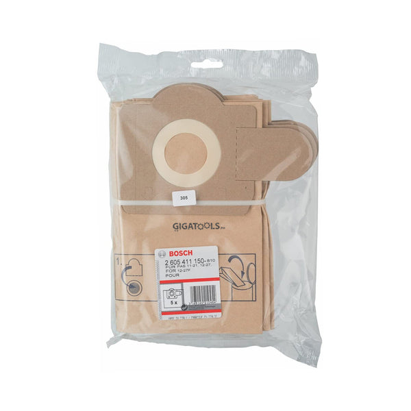 Bosch 5pcs Paper Dust Bag for Vacuum ( 2605411150 )