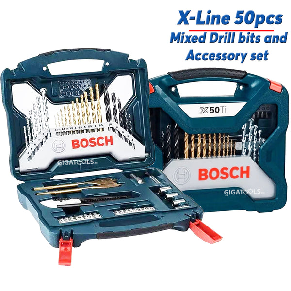 Bosch Premium X-Line 50pcs Mixed Drill bits / Screw bits and Accessory kit Set 2607017406 ( X Line )
