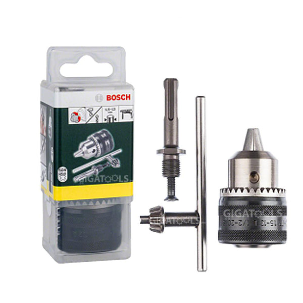 Bosch SDS Plus Adapter with Chuck and Key 1.5-13mm (1/2-inch) for SDS Plus Rotary Hammers ( 2 607 000 982 ) - GIGATOOLS.PH