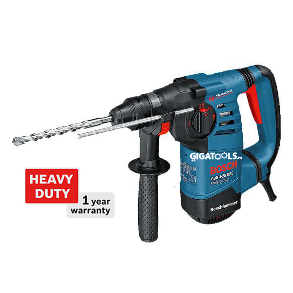 Bosch GBH 3-28 DRE Rotary Hammer with SDS-plus 28mm 800W (Heavy Duty) - GIGATOOLS.PH