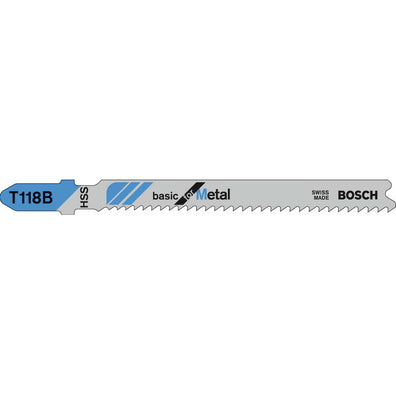 Bosch T118B Metal cutting 2.5 - 6mm Jigsaw Blades (5 Pack) - GIGATOOLS.PH
