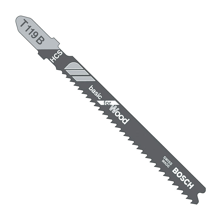 Bosch T119B Soft wood cutting Jigsaw Blades (5 Pack) - GIGATOOLS.PH