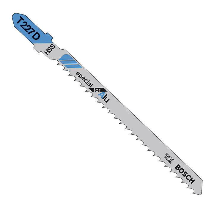 Bosch T227D Aluminium cutting 3 - 15mm Jigsaw Blades (5 Pack) - GIGATOOLS.PH
