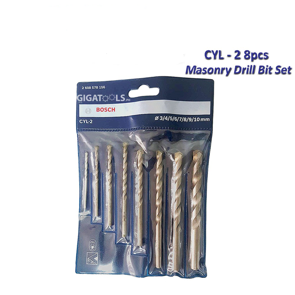 Bosch CYL-2 8pcs Masonry Drill Bit Set ( 2608578156 )