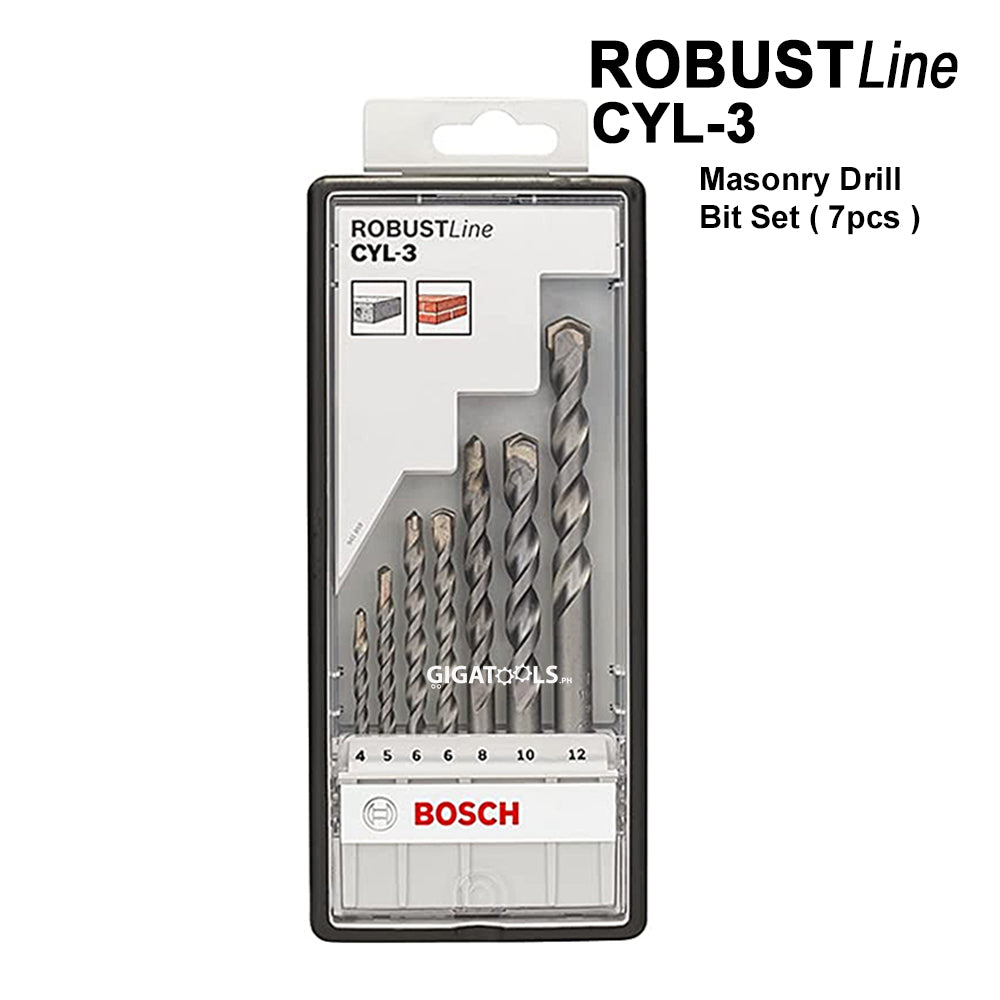 Bosch Robust Line Cyl-3 Masonry / Concrete Drill Bit Set ( 7pcs ) ( 2607010545 )