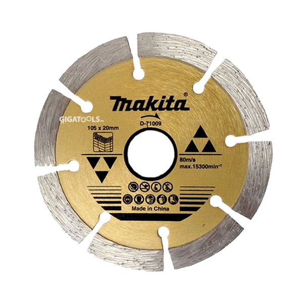 Makita D-71009 4-inches Diamond Cutting Disc for Concrete / Stone ( 105mm x 20mm )