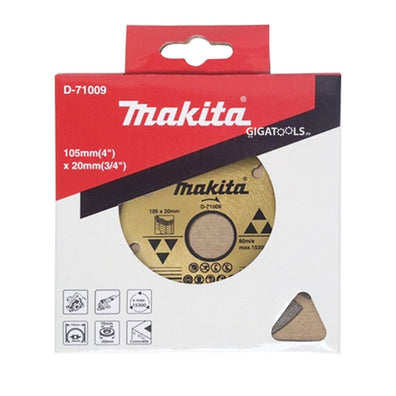 Makita D-71009 4-inches Diamond Cutting Disc for Concrete / Stone ( 105mm x 20mm )