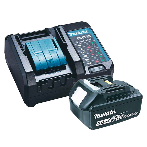 Makita DC18WC Compact Charger and BL1830B 3.0Ah Lithium-Ion Battery and Charger 18V LXT Kit Set