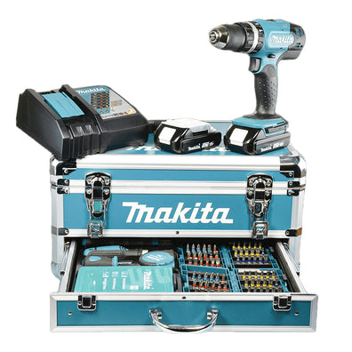 Makita DHP453RFX2 Cordless Hammer Drill 18V LXT Kit Set