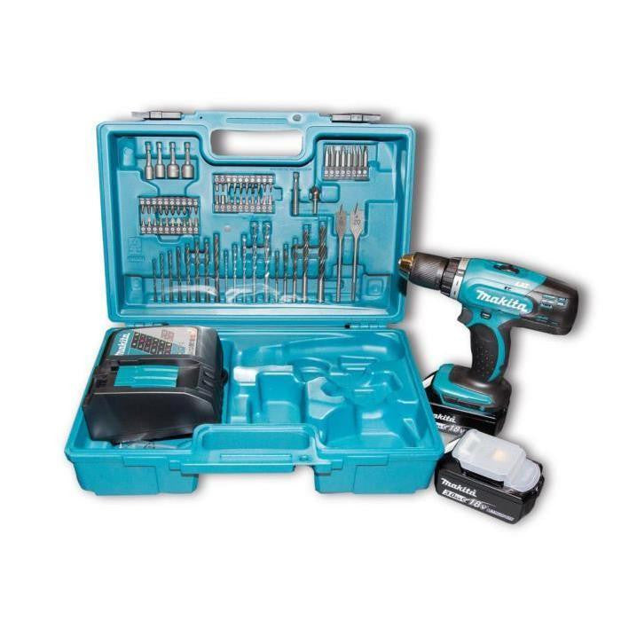 Makita DHP453RFX4 Cordless Hammer Drill Driver 1/2