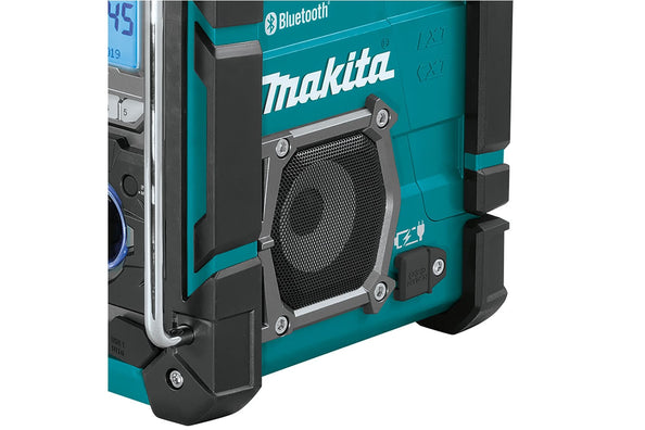 Makita DMR300 Cordless Bluetooth Job Site Charger Radio AM/FM 89mm x2 12Vmax CXT™/18V LXT® Li-Ion/AC (Bare Tool)