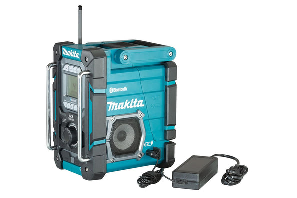 Makita DMR300 Cordless Bluetooth Job Site Charger Radio AM/FM 89mm x2 12Vmax CXT™/18V LXT® Li-Ion/AC (Bare Tool)