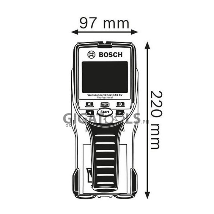 Bosch D-TECT 150 SV Wallscanner Professional - GIGATOOLS.PH