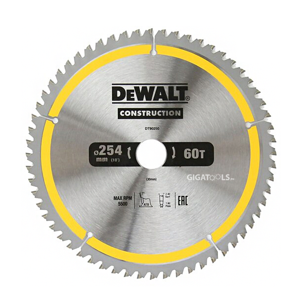 DeWalt Construction Circular saw Blade 10