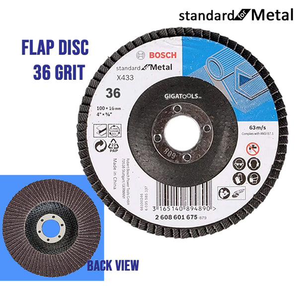 Bosch 2608601675 Flap Disc 36 Grit Standard for Metal