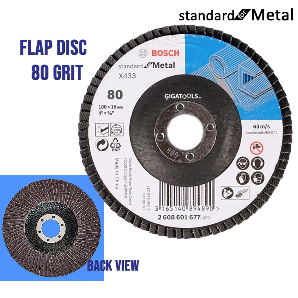 Bosch 2608601677 Flap Disc 80 Grit Standard for Metal ( 80Grit )
