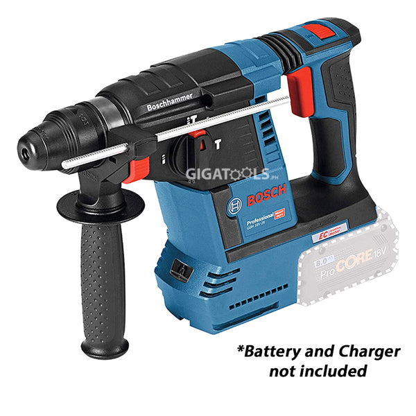 Bosch GBH 18V-26 Brushless Cordless Rotary Hammer with SDS plus ( Bare Tool Only ) - GIGATOOLS.PH