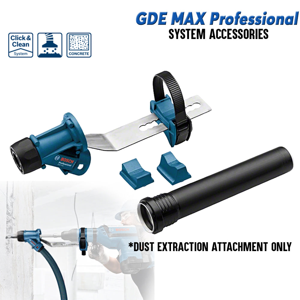 Bosch GDE MAX Professional Dust Extraction attachment for Demolition Hammers ( Attachment Only )