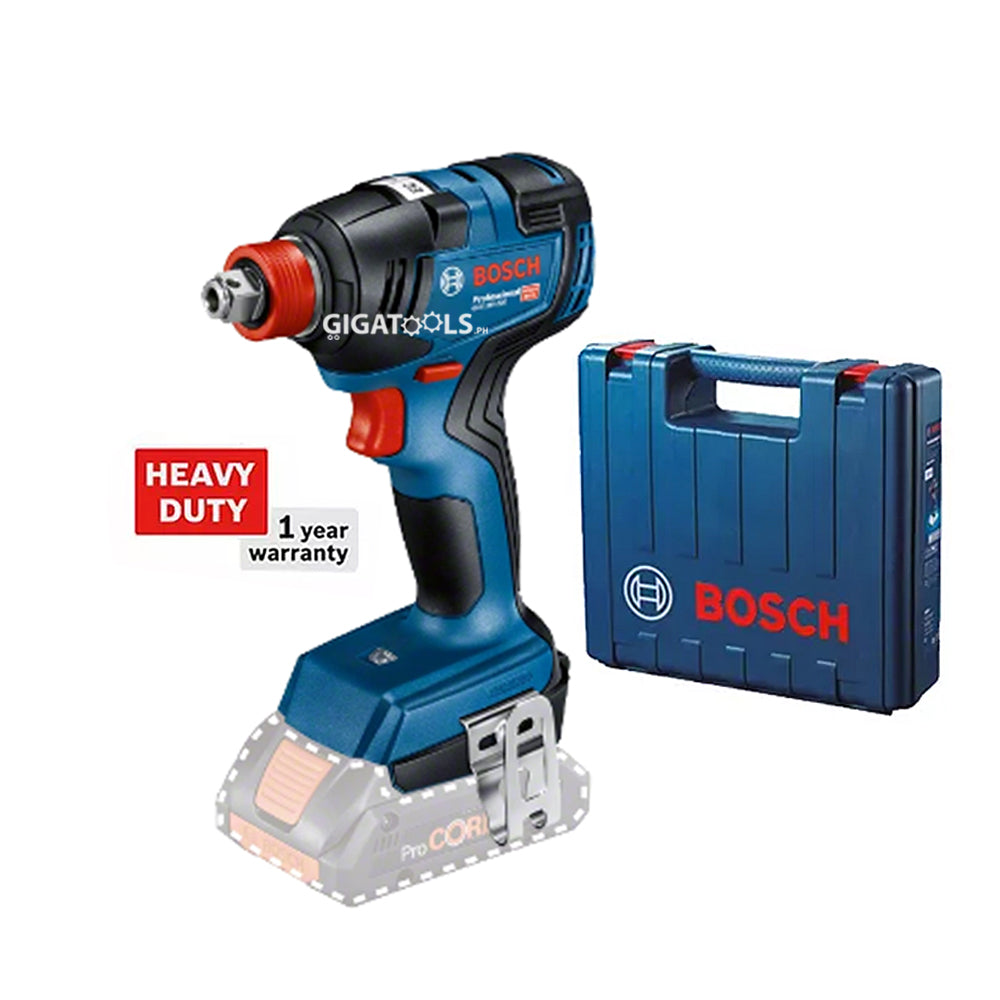 Bosch GDX 18V-200 Professional Brushless Cordless Dual Impact Driver Impact Wrench 18V with Carrying Case (Bare Tool Only)