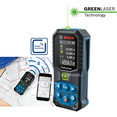 Bosch GLM 50-27 CG ( 50m ) Professional Digital Distance Laser Measure / Rangefinder with Bluetooth Technology