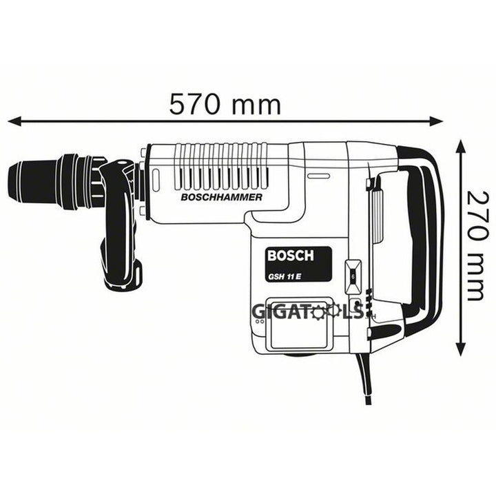 Bosch GSH 11 E Professional Demolition Hammer (1,500W) - GIGATOOLS.PH