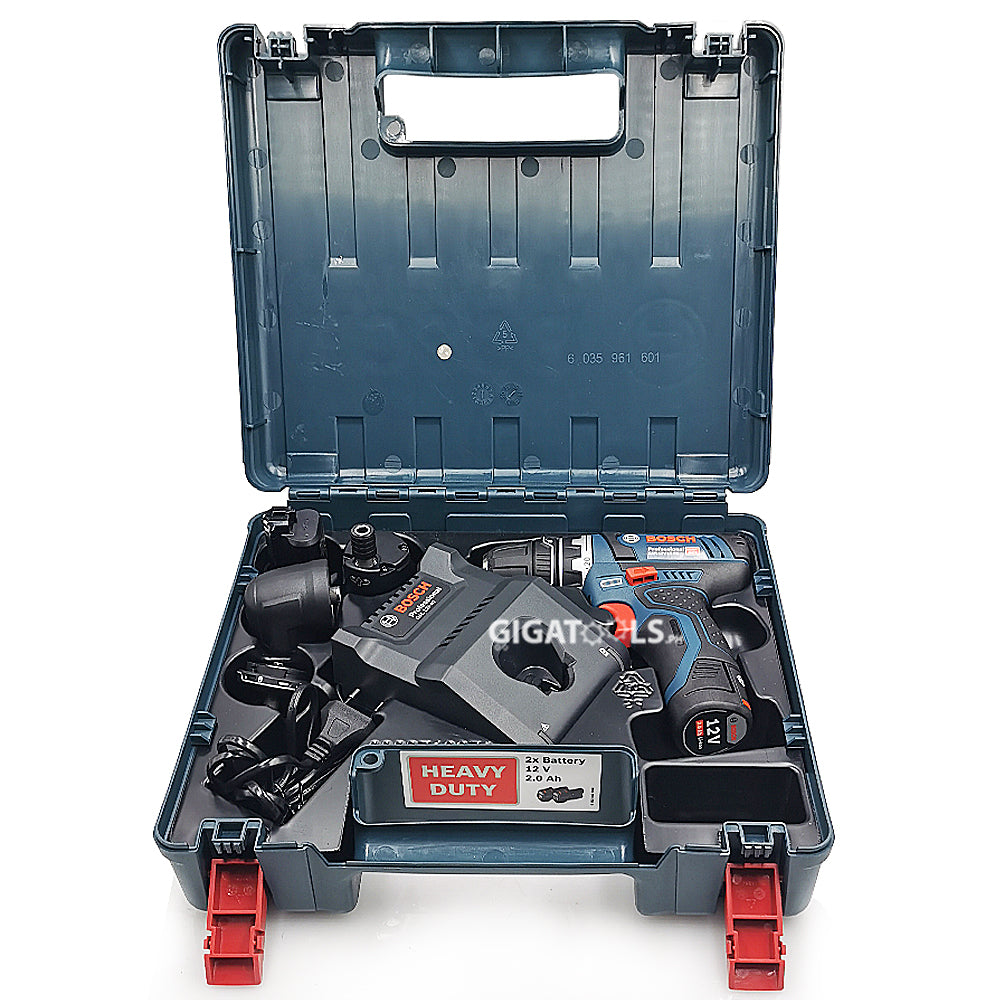 New Bosch GSR 12V-15 FC 12V Professional Cordless Drill / Driver Kit Set with Hard Case - GIGATOOLS.PH