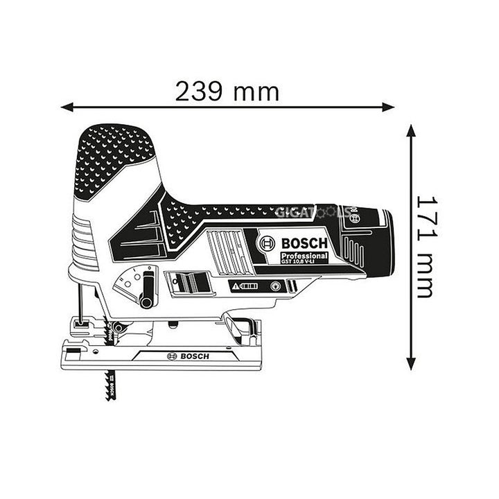 Bosch GST 12 V-LI Professional Cordless Jigsaw (Heavy Duty) (Unit Only) - GIGATOOLS.PH
