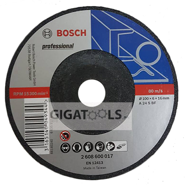 Bosch Grinding Disc 4" for Metal ( 2608600017 ) - GIGATOOLS.PH