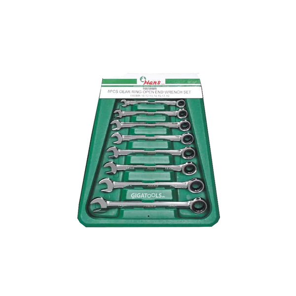 Hans Tools 8pcs. Ring Open Combination Wrench Set ( 16658AB )