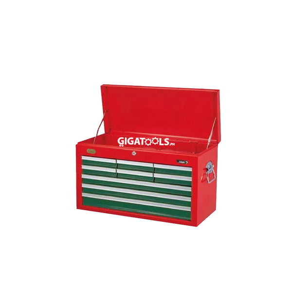 Hans Tools 9909 9 Drawers Tool Chest ( Green / Red )