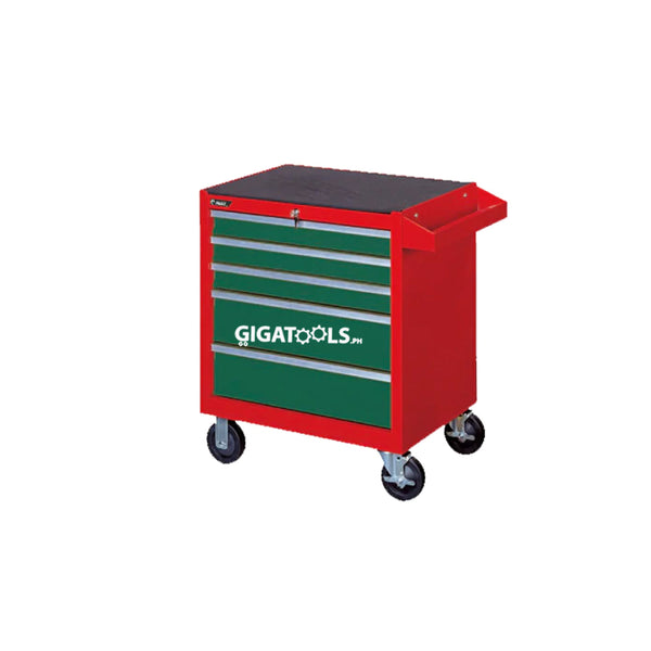 Hans Tools 9915 5 Drawer Trolley ( Green / Red )