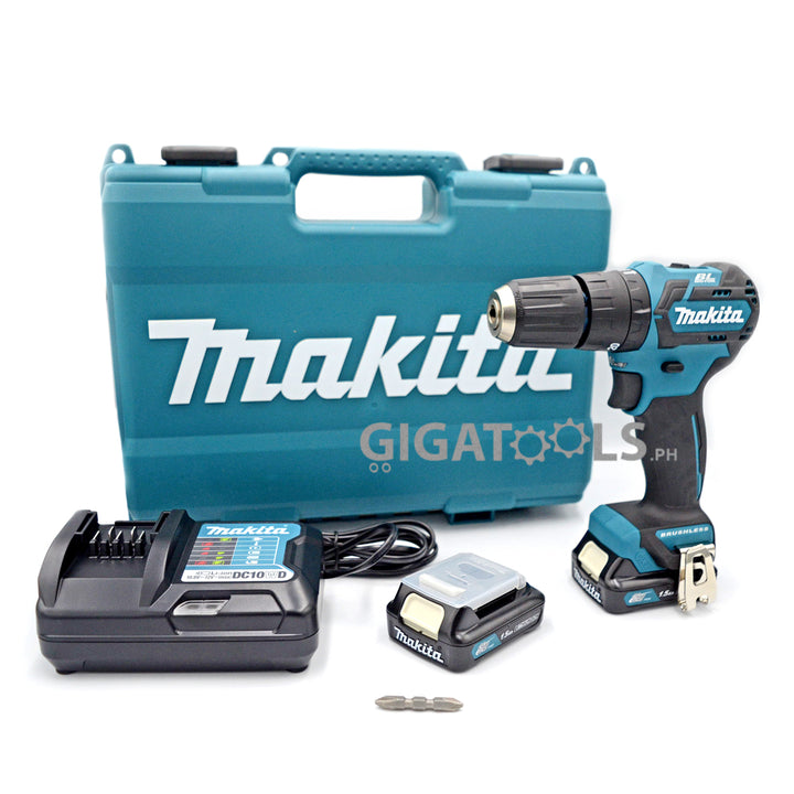 Makita HP332DWYE BL Brushless 10mm (3/8") Cordless Hammer Driver Drill 12V max CXT Kit Set - GIGATOOLS.PH