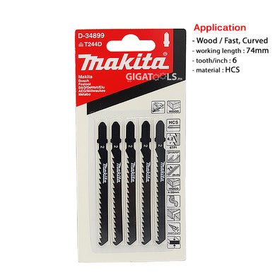 Makita D-34899 Wood/Fast and curved cutting Jigsaw Blade - GIGATOOLS.PH