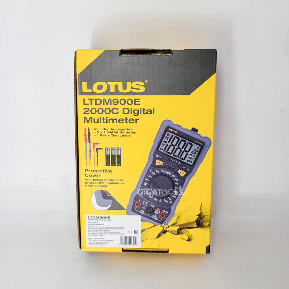 Lotus LTDM900E Digital Multimeter (2000C) – GIGATOOLS Industrial Center