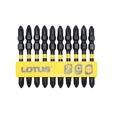 Lotus LTIB65 Professional 10pcs. Double-Ended PH2 Impact Screw Bit Set (65mm)