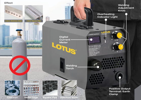 Lotus LT200MGX MIGWELD Inverter Gasless MIG Welding Machine ( 200A )