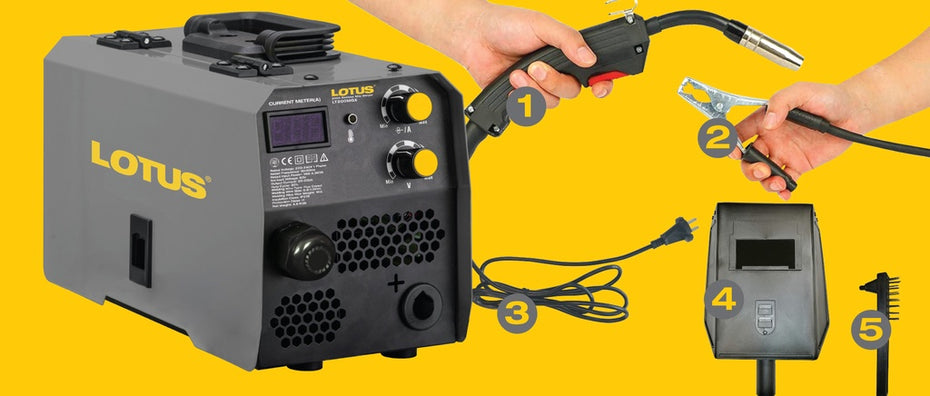 Lotus LT200MGX MIGWELD Inverter Gasless MIG Welding Machine ( 200A )