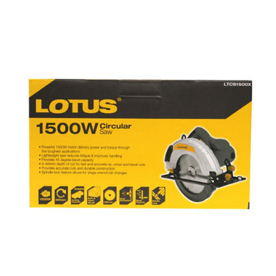 Lotus LTCS1500X 7-inch (185mm) Circular Saw ( 1500W ) with 24T Circular Saw Blade for Wood